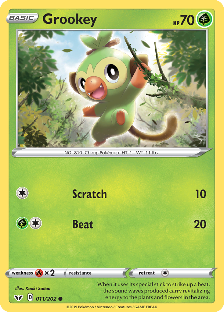 Grookey (011/202) [Sword & Shield: Base Set] | Silver Goblin