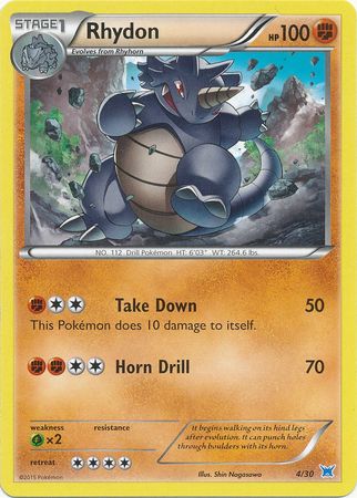 Rhydon (4/30) [XY: Trainer Kit 2 - Latios] | Silver Goblin