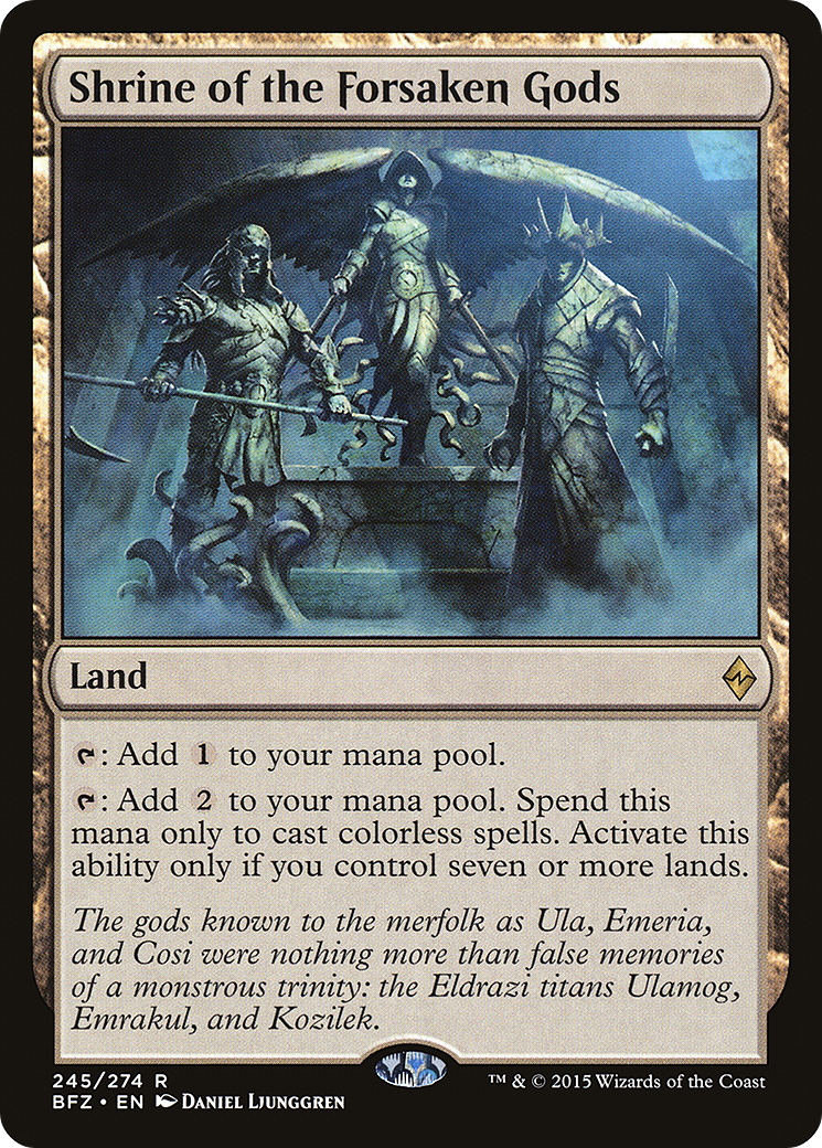 Shrine of the Forsaken Gods [Battle for Zendikar] | Silver Goblin