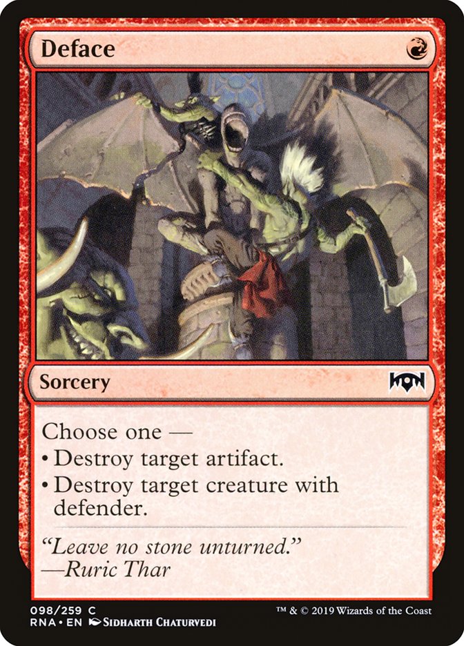 Deface [Ravnica Allegiance] | Silver Goblin