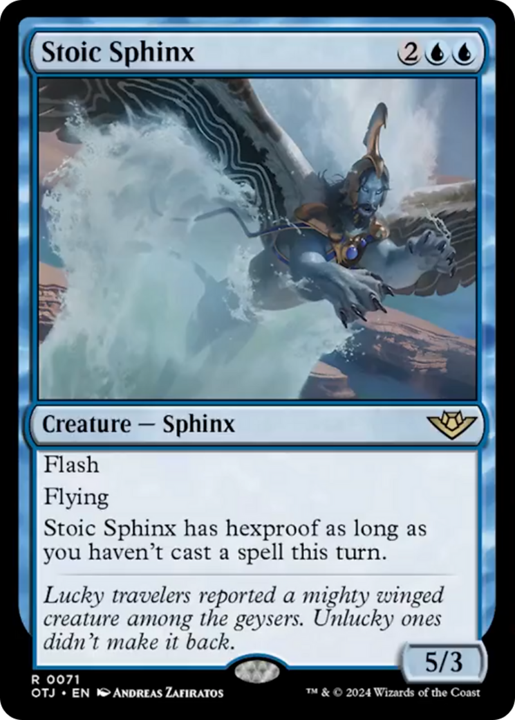 Stoic Sphinx [Outlaws of Thunder Junction] | Silver Goblin