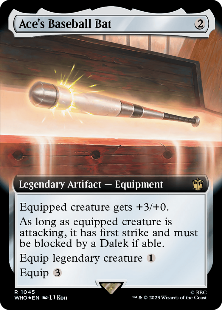 Ace's Baseball Bat (Extended Art) (Surge Foil) [Doctor Who] | Silver Goblin