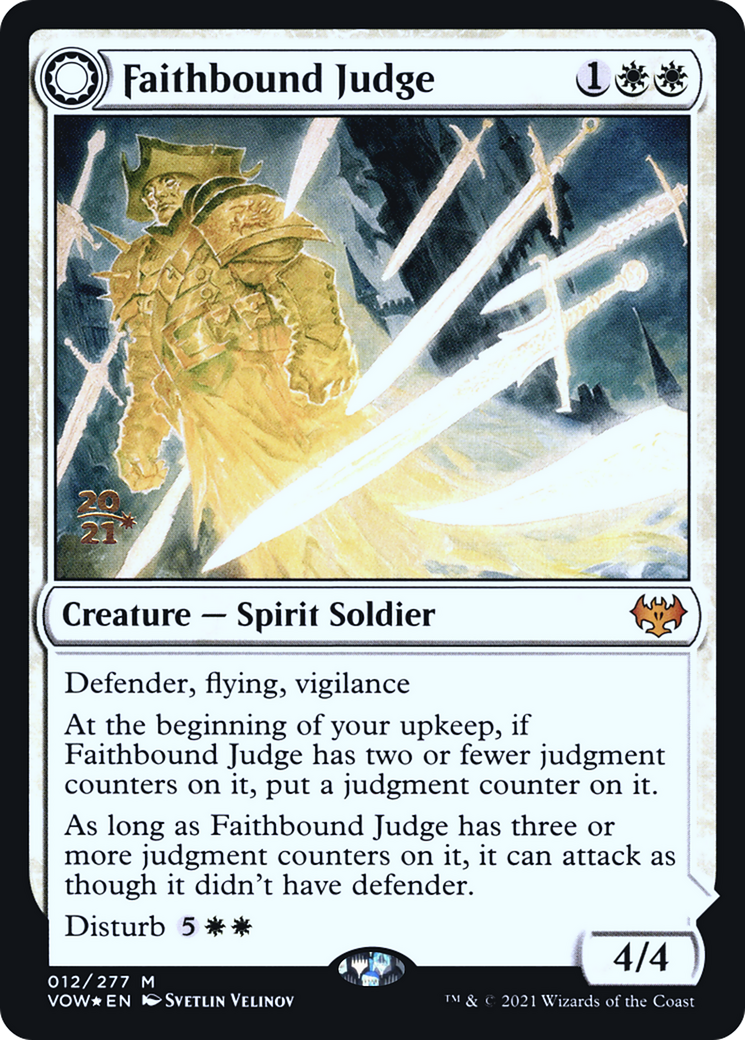 Faithbound Judge // Sinner's Judgment [Innistrad: Crimson Vow Prerelease Promos] | Silver Goblin