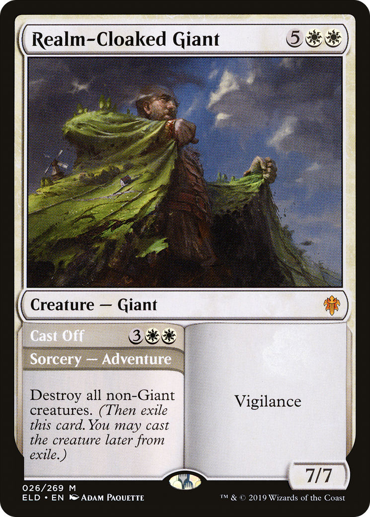 Realm-Cloaked Giant // Cast Off [Throne of Eldraine] | Silver Goblin