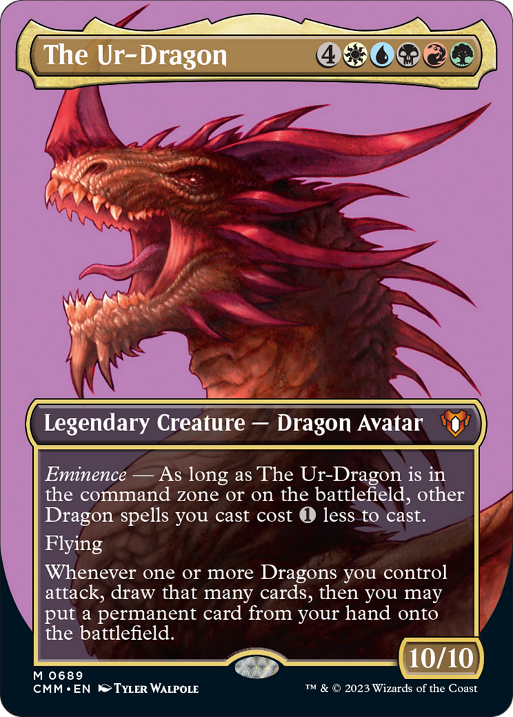 The Ur-Dragon (Borderless Profile) [Commander Masters] | Silver Goblin