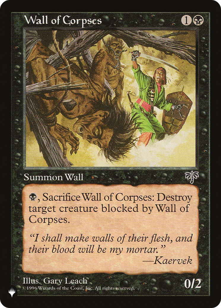 Wall of Corpses [The List] | Silver Goblin