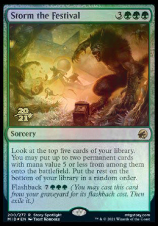 Storm the Festival [Innistrad: Midnight Hunt Prerelease Promos] | Silver Goblin