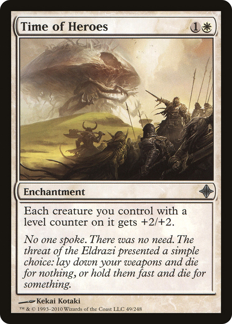 Time of Heroes [Rise of the Eldrazi] Foil