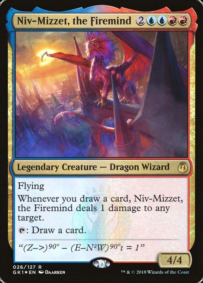 Niv-Mizzet, the Firemind [Guilds of Ravnica Guild Kit] | Silver Goblin