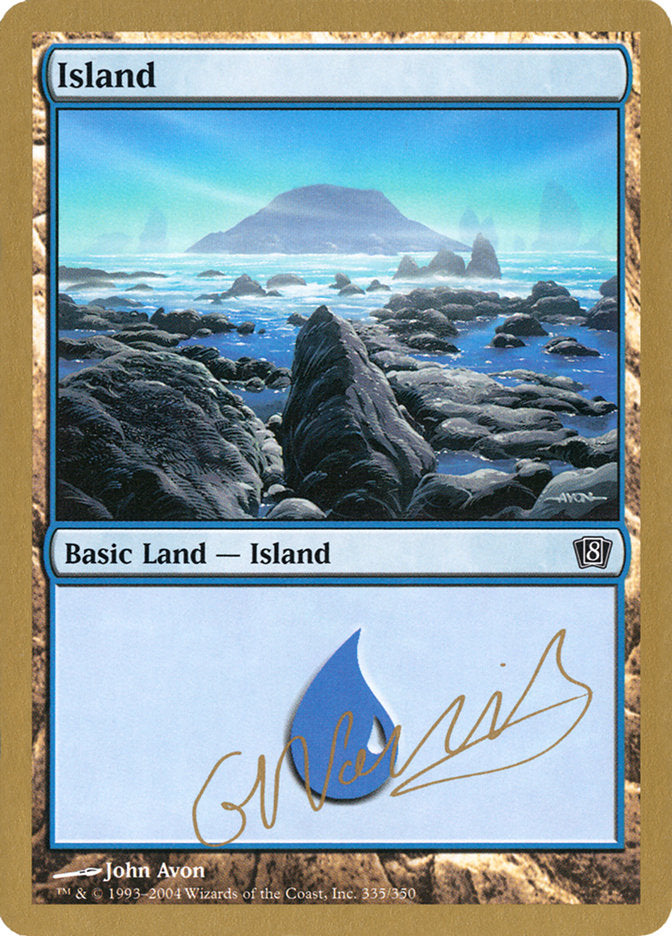 Island (gn335) (Gabriel Nassif) [World Championship Decks 2004] | Silver Goblin