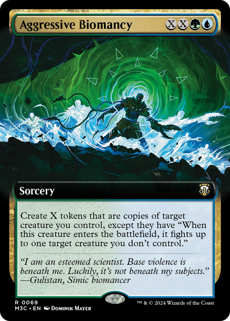 Aggressive Biomancy (Extended Art) (Ripple Foil) [Modern Horizons 3 Commander] | Silver Goblin