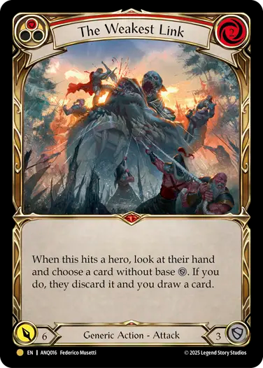 The Weakest Link (ANQ016) Cold Foil - Compendium of Rathe: Antiquity Pack