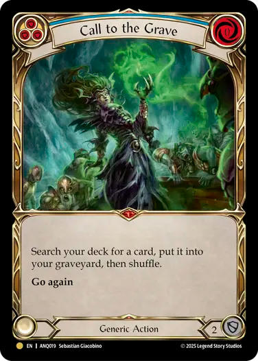 Call to the Grave (ANQ019) Cold Foil - Compendium of Rathe: Antiquity Pack