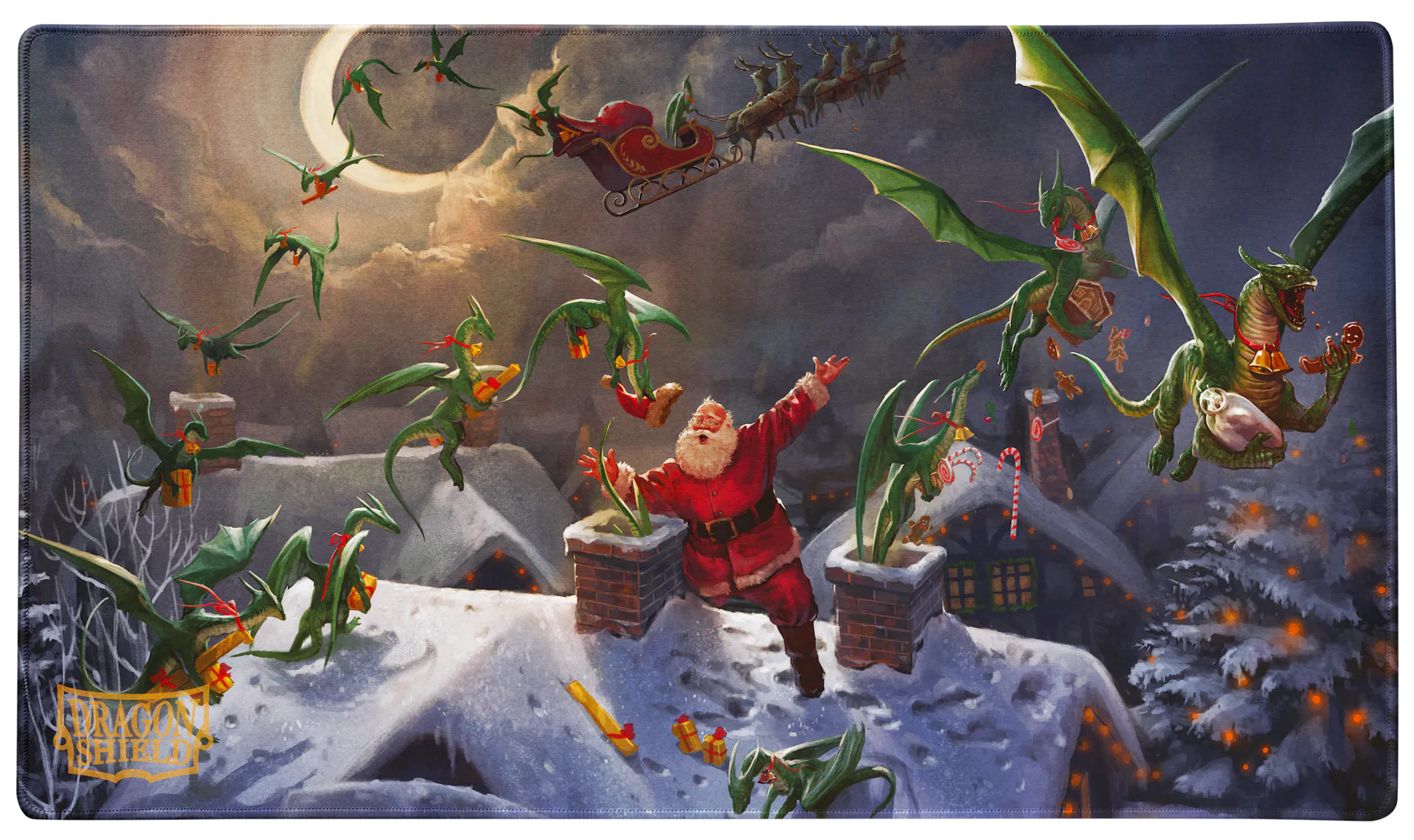 Dragon Shield Playmat Christmas Dragon 2023 | Silver Goblin