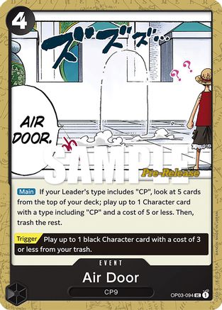 Air Door (OP03-094) Pre-Release Cards