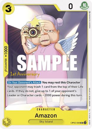 Amazon (OP05-099) 1st Anniversary Tournament Cards