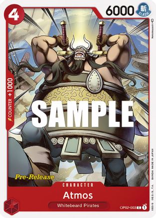 Atmos (OP02-003) Pre-Release Cards