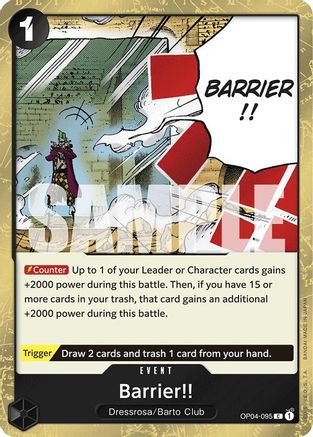 Barrier!! (Jolly Roger Foil) (OP04-095) Foil