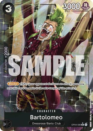 Bartolomeo (Alternate Art) (OP04-089) Foil