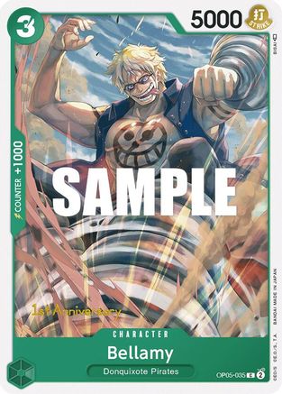 Bellamy (OP05-035) 1st Anniversary Tournament Cards