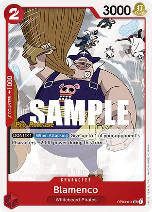 Blamenco (OP03-011) Pre-Release Cards