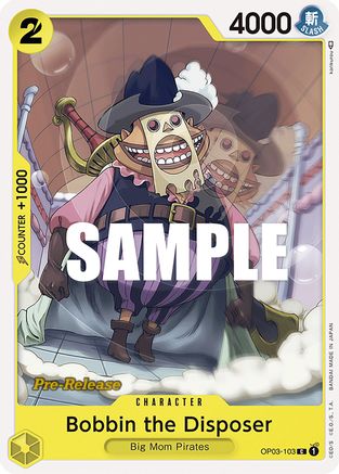 Bobbin the Disposer (OP03-103) Pre-Release Cards