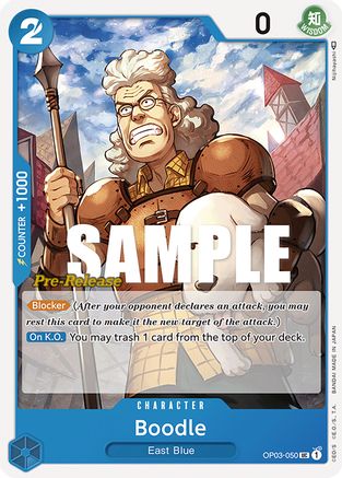 Boodle (OP03-050) Pre-Release Cards