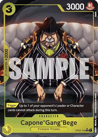 Capone"Gang"Bege (Alternate Art) (OP04-100) Foil