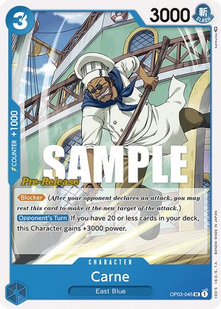 Carne (OP03-045) Pre-Release Cards
