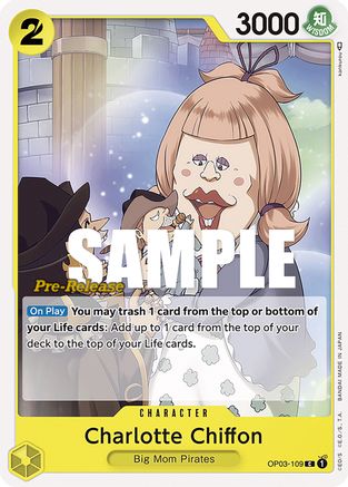 Charlotte Chiffon (OP03-109) Pre-Release Cards