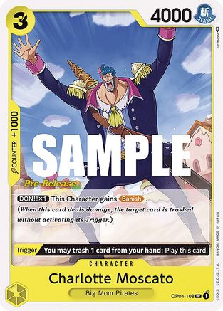 Charlotte Moscato (OP04-108) Pre-Release Cards