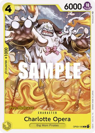 Charlotte Opera (OP03-106) Pre-Release Cards
