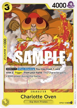 Charlotte Oven (OP03-105) Pre-Release Cards