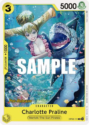 Charlotte Praline (OP03-111) Pre-Release Cards