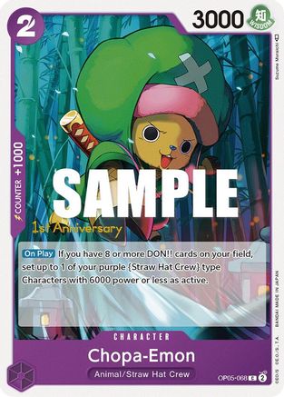Chopa-Emon (OP05-068) 1st Anniversary Tournament Cards