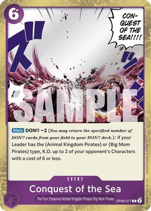 Conquest of the Sea (OP08-077) Foil