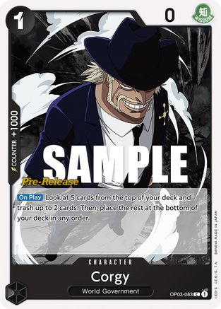 Corgy (OP03-083) Pre-Release Cards