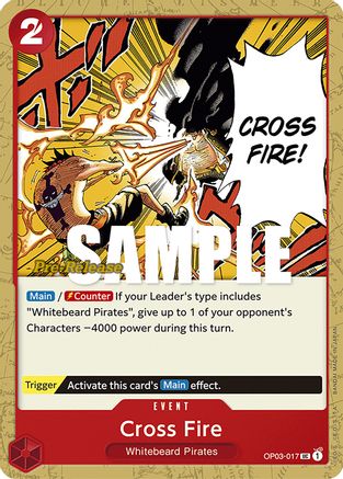 Cross Fire (OP03-017) Pre-Release Cards