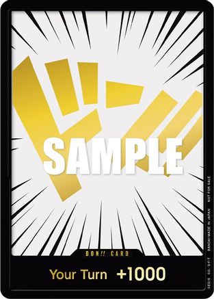 DON!! Card (Gold) Foil - One Piece Promotions Cards