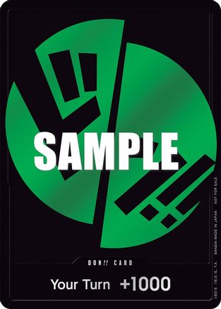 DON!! Card (Green) Foil - One Piece Promotions Cards