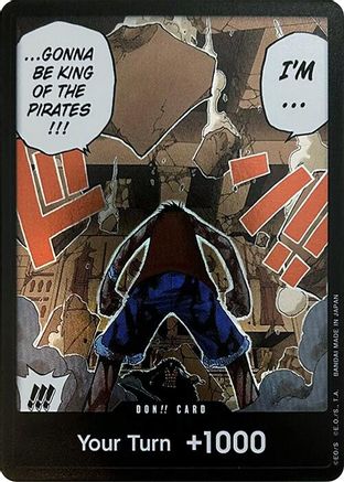 DON!! Card (Luffy vs. Crocodile) (Devil Fruits Collection Vol. 1) Foil - One Piece Promotions Cards