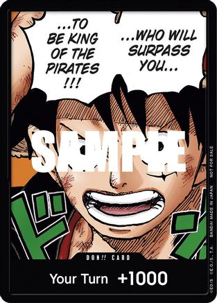 DON!! Card (Monkey.D.Luffy) (1st Anniversary DON!! Card Pack) Foil - One Piece Promotions Cards