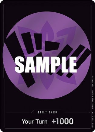 DON!! Card (Purple) Foil - One Piece Promotions Cards