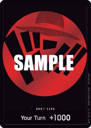 DON!! Card (Red) Foil - One Piece Promotions Cards