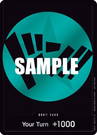 DON!! Card (Teal) Foil - One Piece Promotions Cards