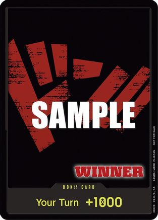 DON!! Card (Tournament Pack Vol. 2) [Winner] - One Piece Promotions Cards