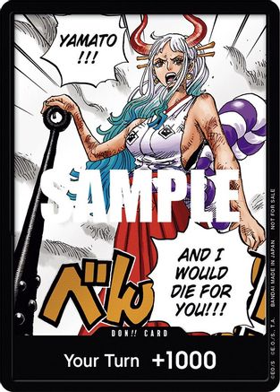 DON!! Card (Yamato) (1st Anniversary DON!! Card Pack) Foil - One Piece Promotions Cards