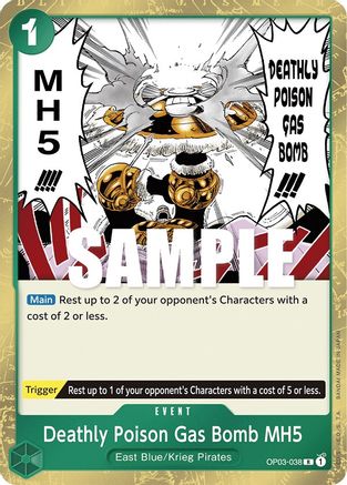 Deathly Poison Gas Bomb MH5 (OP03-038) Foil