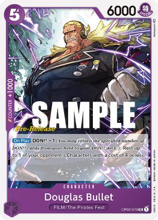 Douglas Bullet (OP02-079) Pre-Release Cards