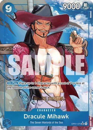 Dracule Mihawk (Alternate Art) (OP01-070) Foil